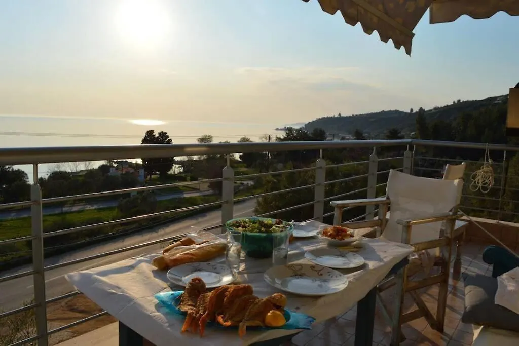 35 M From The Beach, Amazing Seaview, Chalkidiki, Loutra Agias Paraskevis , Evdiriadis Luxury Apartment , You Can See It On Youtube If You Type The Name Evdiriadis Agia Paraskevi